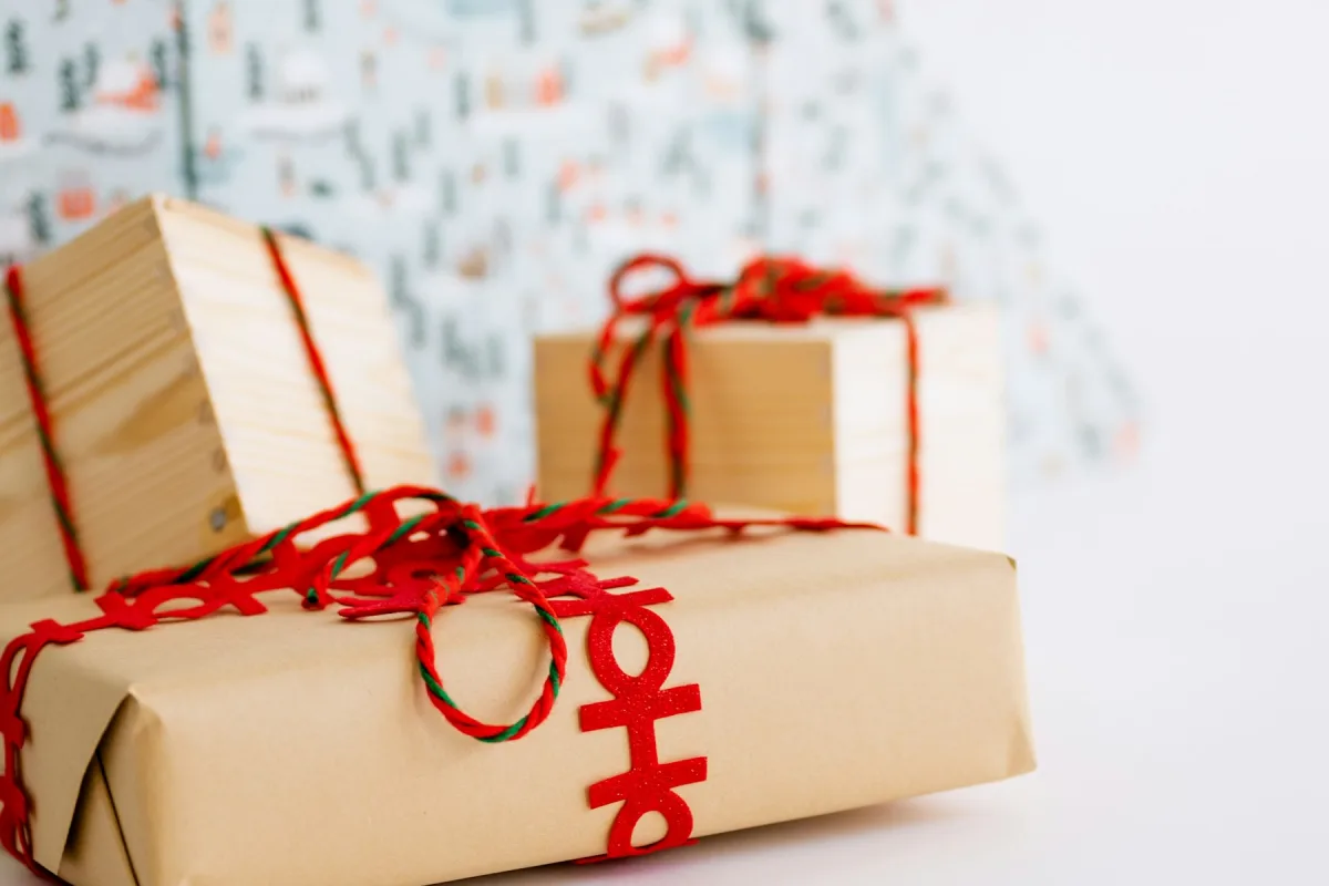 Premium gift boxes wrapped with ribbons